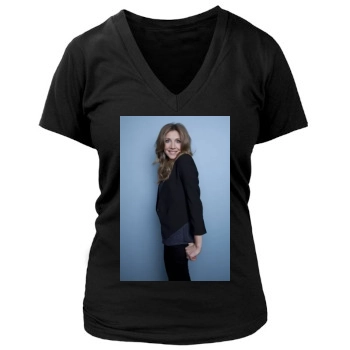 Sarah Chalke Women's Deep V-Neck TShirt