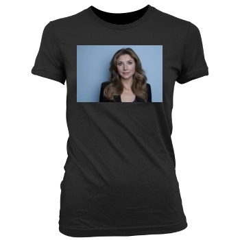 Sarah Chalke Women's Junior Cut Crewneck T-Shirt