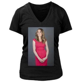 Sarah Chalke Women's Deep V-Neck TShirt