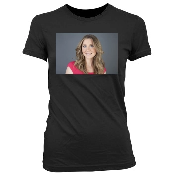 Sarah Chalke Women's Junior Cut Crewneck T-Shirt