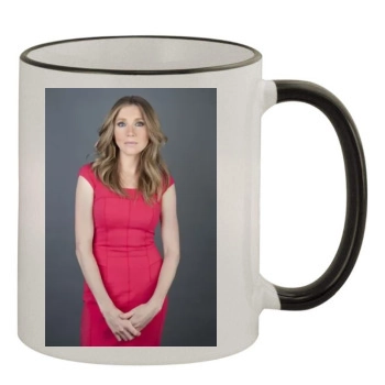 Sarah Chalke 11oz Colored Rim & Handle Mug