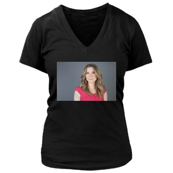 Sarah Chalke Women's Deep V-Neck TShirt