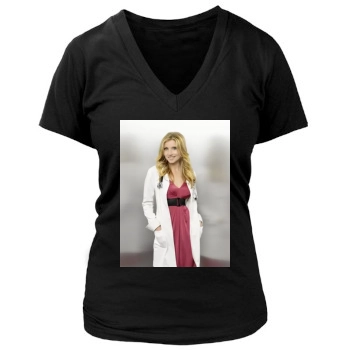 Sarah Chalke Women's Deep V-Neck TShirt