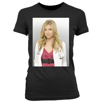 Sarah Chalke Women's Junior Cut Crewneck T-Shirt