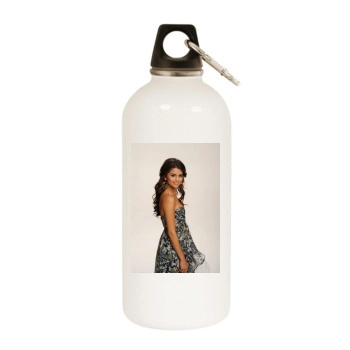 Selena Gomez White Water Bottle With Carabiner