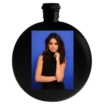 Selena Gomez Round Flask