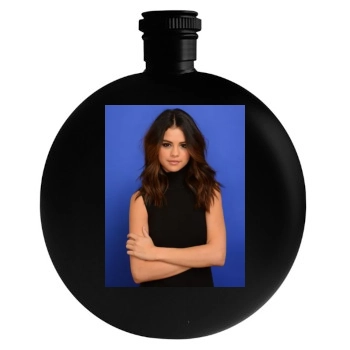 Selena Gomez Round Flask