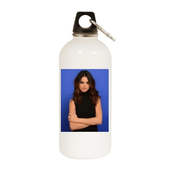 Selena Gomez White Water Bottle With Carabiner