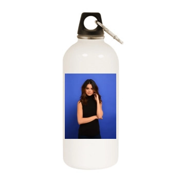 Selena Gomez White Water Bottle With Carabiner