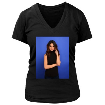 Selena Gomez Women's Deep V-Neck TShirt