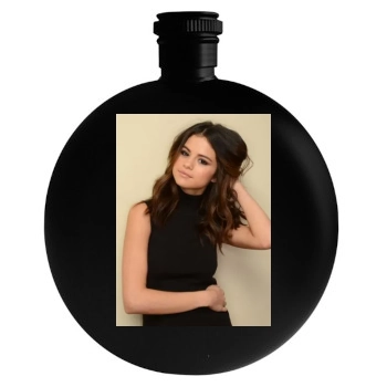 Selena Gomez Round Flask