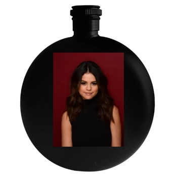 Selena Gomez Round Flask