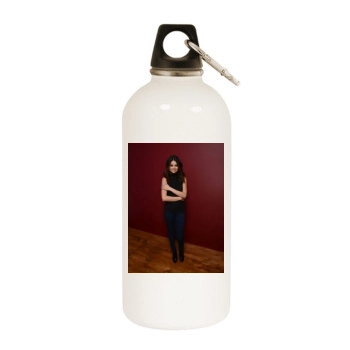 Selena Gomez White Water Bottle With Carabiner