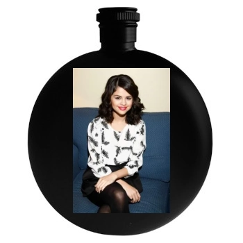 Selena Gomez Round Flask