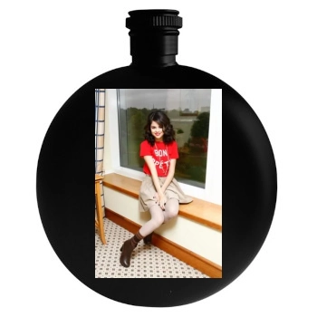 Selena Gomez Round Flask