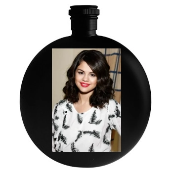 Selena Gomez Round Flask