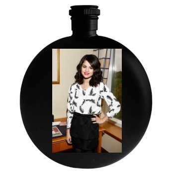 Selena Gomez Round Flask