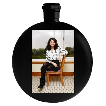 Selena Gomez Round Flask