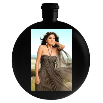 Selena Gomez Round Flask