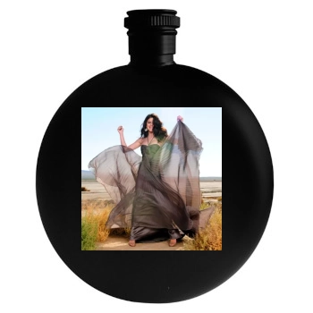 Selena Gomez Round Flask