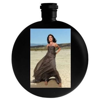 Selena Gomez Round Flask