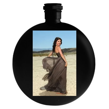 Selena Gomez Round Flask