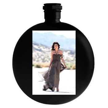 Selena Gomez Round Flask