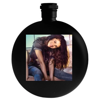 Selena Gomez Round Flask