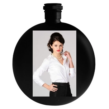 Selena Gomez Round Flask