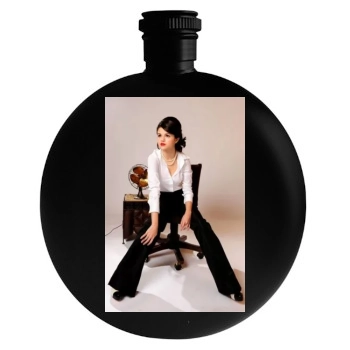 Selena Gomez Round Flask