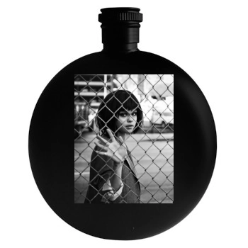 Selena Gomez Round Flask