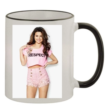 Selena Gomez 11oz Colored Rim & Handle Mug