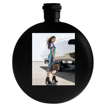 Selena Gomez Round Flask