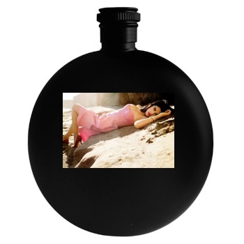 Selena Gomez Round Flask