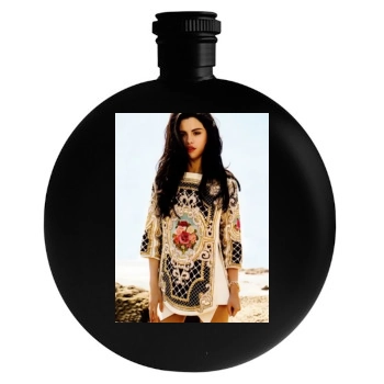 Selena Gomez Round Flask