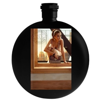 Selena Gomez Round Flask