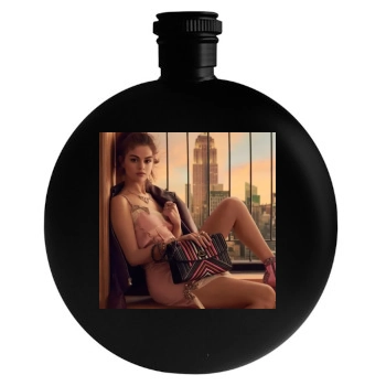 Selena Gomez Round Flask