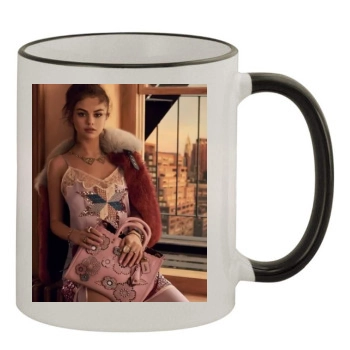 Selena Gomez 11oz Colored Rim & Handle Mug