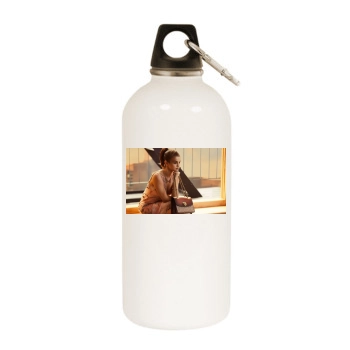 Selena Gomez White Water Bottle With Carabiner