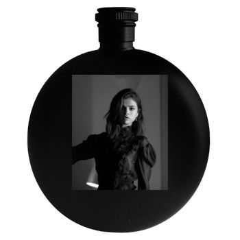 Selena Gomez Round Flask