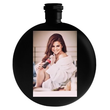 Selena Gomez Round Flask