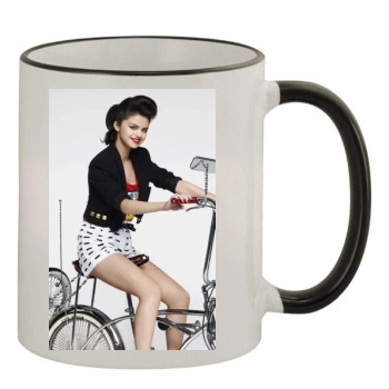 Selena Gomez 11oz Colored Rim & Handle Mug