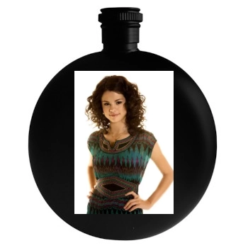 Selena Gomez Round Flask