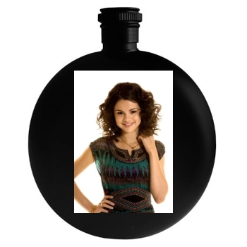 Selena Gomez Round Flask