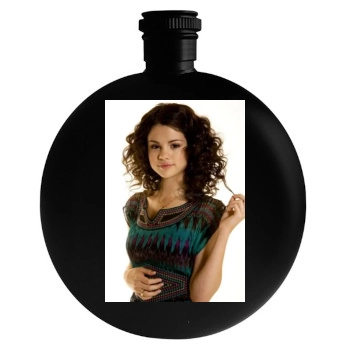 Selena Gomez Round Flask