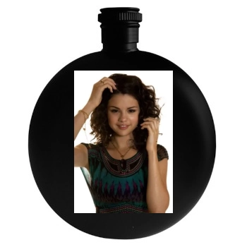 Selena Gomez Round Flask