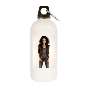 Selena Gomez White Water Bottle With Carabiner