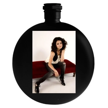 Selena Gomez Round Flask