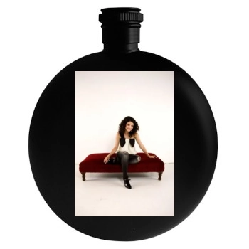 Selena Gomez Round Flask