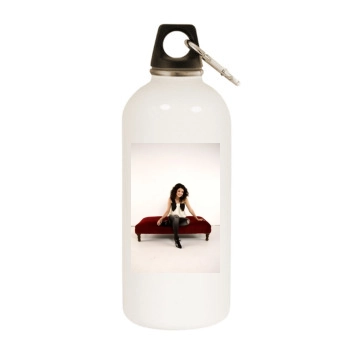 Selena Gomez White Water Bottle With Carabiner